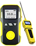 Hydrogen Sulfide H2S Detector & Analyzer + PUMP with Probe by FORENSICS | USA NIST Calibrated | Water & Dust Proof | 0-100ppm H2S |
