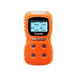 Coreel Portable 4 Gas Detector, Sound Light Vibration Multi-Gas Monitor Meter, Rechargeable LCD Screen Backlight -Ready to Use…