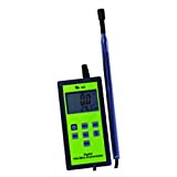 TPI 565C1 Digital Anemometer with Hot-Wire Probe, 0.2 to 20 m/s Velocity, -20 to +80° C Temperature