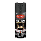 Krylon K01707077 High Heat Spray Paint, 12 Ounce (Pack of 1), Flat Black