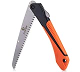 Folding Saw, 8 Inch Rugged Blade Hand Saw, Best for Camping, Gardening, Hunting | Cutting Wood, PVC, Bone, Pruning Saw with Ergonomic Non-Slip Handle Design