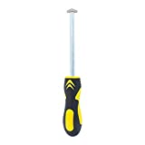 ABN Carbide Tip Grout Removal Hand Tool, Soft Grip & Reversible Triangle Blade for Detail Work