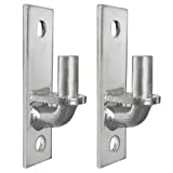 Wall Mount Gate Hinge 2 Pack Chain Link Fence Gate Hinges Fence Post Chain Link Gate Hinge with 5/8 Hinge Pin (Screws Not Included)