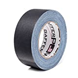 Real USA Professional Grade Gaffer Tape by Gaffer Power, Made in The USA, Heavy Duty Gaffers Tape, Non-Reflective, Multipurpose. 2 Inches x 30 Yards, Black