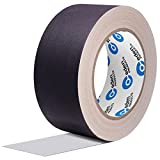 Professional Grade Gaffer Tape 2'x30 Yards, Floor Tape for Electrical Cords Cable Tape, Non-Reflective Matte Finish Gaff Tape, No Residue Multipurpose Black Gaffers Tape 2 inch