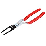 Ketofa Relay Puller Pliers,Car Fuse Puller Automotive Relay Puller Tool,11.5Inch Metal Battery Terminal Fuse Clamp Remover Tool - Red