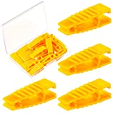 20 Pieces Automobile Fuse Pullers Fuse Extraction Tools Car Fuse Fetch Clips Yellow Fuse Removal Tools Mini Plastic Fuse Pullers for Car Motorcycle Truck SUV Automotive Fuses Replacement