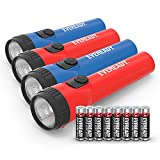 LED Flashlight by Eveready, Bright Flashlights for Emergencies and Camping Gear, Flash Light with AA Batteries Included, Pack of 4