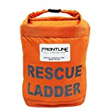 Frontline Fall Protection RLA18 Rescue Ladder Kit 18' | Breaking Strength: 5,000lbs/ 22kN | OSHA Compliant Rescue Kit with Deployment Bag | ANSI Z359.12 Steel Carabiner (30kN)