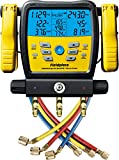 Fieldpiece SM380V - Three Port, Wireless SMAN Manifold with Micron Gauge and Yellow Jacket 22985 Hoses