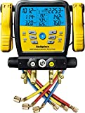 Fieldpiece SM480V - Four Port, Wireless SMAN Manifold with Micron Gauge and Yellow Jacket 22985 Hoses