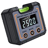 Digital Electronic Level and Angle Gauge, Angle Finder with Bubble Level and Magnetic Base, High Contrast Display for All Environment, Measuring Tool for Carpentry, Building, Automobile, Masonry