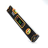 Mecurate Digital Level 15.7'' with LCD Display, 360° Angle Magnetic Digital Torpedo Level, Vertical & Horizontal Spirit Bubble Protractor for Construction Carpenter Craftsman Home Professional