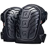 NoCry Professional Knee Pads with Heavy Duty Foam Padding and Comfortable Gel Cushion, Strong Double Straps and Adjustable Easy-Fix Clips