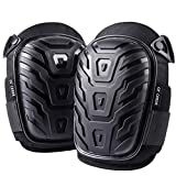Professional Knee Pads for Work - Heavy Duty Foam Padding Kneepads for Construction, Gardening, Flooring with Comfortable Gel Cushion to Save Your Knees (Knee High)