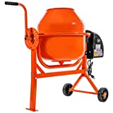 Stark 2-1/4 Cubic Feet Portable Electric Concrete Cement Mixer Barrow Machine Mixing Mortar, Stucco and Seeds