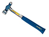 Estwing Ball Peen Hammer - 32 oz Metalworking Tool with Forged Steel Construction & Shock Reduction Grip - E3-32BP