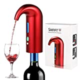 Electric Wine Aerator Pourer, Stopper Multi-Smart Automatic Filter Wine Dispenser - Premium Aerating Pourer and Decanter Spout - wine preserver(Lucky red)