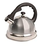 Mr Coffee Claredale Whistling Tea Kettle, 2.2-Quart, Brushed Stainless Steel
