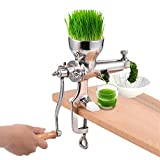 Manual Wheatgrass Juicer Extractor,Spiral Auger Extrusion Slow Juicer,Celery Wheat Grass Vegetable Fruit Stainless Steel Juicer for Juicing Wheat Grass Gingers Apples Grapes