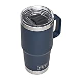 YETI Rambler 20 oz Travel Mug, Stainless Steel, Vacuum Insulated with Stronghold Lid, Navy