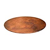 36' X-Large Hand-Hammered Tempered Copper Lazy Susan