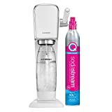 SodaStream Art Sparkling Water Maker (White) with CO2 and DWS Bottle