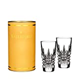 Waterford Giftology Lismore Diamond, Set of 2 Shot Glass, 2 Count (Pack of 1), Clear