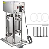 Happybuy Electric Sausage Stuffer 10L/22LB Capacity, Vertical Meat Stuffer Variable Speed, Stainless Steel Sausage Filler with 4 Sausage Tubes for Commercial and Home Use