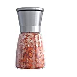 Ebaco Original Stainless Steel Salt or Pepper Grinder - Top Spice Mill with Ceramic Blades , Brushed Stainless Steel and Adjustable Coarseness By Pepper Grinder （Single Package）
