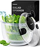 Neatness Large Salad Spinner with Drain, Bowl, and Colander - Quick and Easy Multi-Use Lettuce Spinner, Vegetable Dryer, Fruit Washer, Pasta and Fries Spinner - 5L