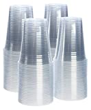 [100 Pack - 16 oz.] Crystal Clear PET Plastic Cups