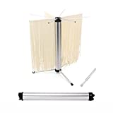 KITCHENDAO Collapsible Pasta Drying Rack, Foldable for Easy Storage, Rotary Arms, Detachable for Easy Cleaning, Stainless Steel Homemade Hanging for up to 6 lbs, Mother's Day Gift for Mom Grandma