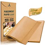 Hiware 200-Piece Parchment Paper Baking Sheets 12 x 16 Inch, Precut Non-Stick Parchment Sheets for Baking, Cooking, Grilling, Air Fryer and Steaming - Unbleached, Fit for Half Sheet Pans