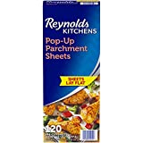 Reynolds Kitchens Pop-Up Parchment Paper Sheets, 10.7x13.6 Inch, 120 Sheets