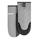 KitchenAid Beacon Two-Tone Oven Mitt 2-Pack Set, 5.75'x13', Cool Grey/Frost Grey 2 Count