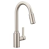 Moen 7882SRS Genta LX Single-Handle Pull-Down Sprayer Modern Kitchen Faucet with Reflex and Power Boost, Spot Resist Stainless