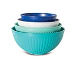 Nordic Ware Prep & Serve Mixing Bowl Set, 4-pc, Set of 4, Coastal Colors