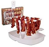 Microwave Bacon Cooker - The Original Makin Bacon Microwave Bacon Tray - Reduces Fat up to 35% for a Healthy Breakfast- Make Crispy Bacon in Minutes. Made in the USA. Ships from Wisconsin
