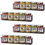 4PCS Magnetic Storage Baskets for Refrigerator, Strongly Magnet Spice Rack, Fridge Storage Shelf, Great for Kitchen and Pantry
