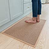 Kitchen Rugs and Mats Non Skid Washable, Absorbent Runner Rugs for Kitchen, Front of Sink, Kitchen Mats for Floor (Beige, 20'x32')