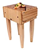 John Boos Pca2 24x18x10' Maple Butcher Block w/Knife Holder and Casters