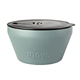 RIGWA 1.5 | Stainless Steel Insulated Food Container | Spill Proof Bowls with Lids | 48oz Vacuum Sealed Container | Hot and Cold Insulated Bowl | Slate |