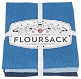Now Designs Floursack Kitchen Dish Towels, 1 EA, Moonlght Blue Indigo, 3 Count