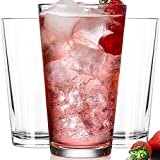 Drinking Glasses - Set of 10 - Highball Glass Cups 17oz. - Dishwasher Safe Cocktail glasses - Clear Heavy Base Tall Beer Glasses, Water Glasses, Bar Glass, Wine, Juice, Iced Tea, Cordial Glasses.