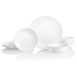 Corelle 18 Piece Dinnerware Sets for 6 | Dinner Plate, Appetizer Plate, and Soup or Cereal Bowl Set | Triple Layer Plates and Bowls are Highly Chip and Crack Resistant | Dishwasher & Microwave Safe