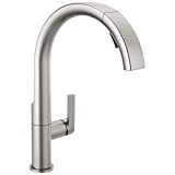 Delta Faucet Keele Spotshield Stainless Kitchen Faucet, Kitchen Faucets with Pull Down Sprayer,Kitchen Sink Faucet, Faucet for Kitchen Sink, Magnetic Docking Spray Head,Spotshield Stainless 19824LF-SP