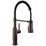 Delta Faucet Theodora Single-Handle Commercial Style Kitchen Sink Faucet with Pull Down Sprayer and Magnetic Docking Spray Head, Venetian Bronze 18804Z-RB-DST