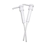 MHO Containers | Large 1oz Dosage Pump Dispensers with 38/400 Neck for Commercial, Industrial, or Household Use | Made in USA — Pack of 2