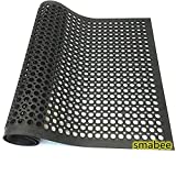 smabee Anti-Fatigue Non-Slip Rubber Floor Mat Heavy Duty Mats 36'x60' for Outdoor Restaurant Kitchen Bar